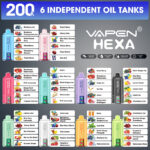 Wholesale Vapen Hexa 6In1 200K Puffs Disposable Vape (EU Warehouse) - Image 5